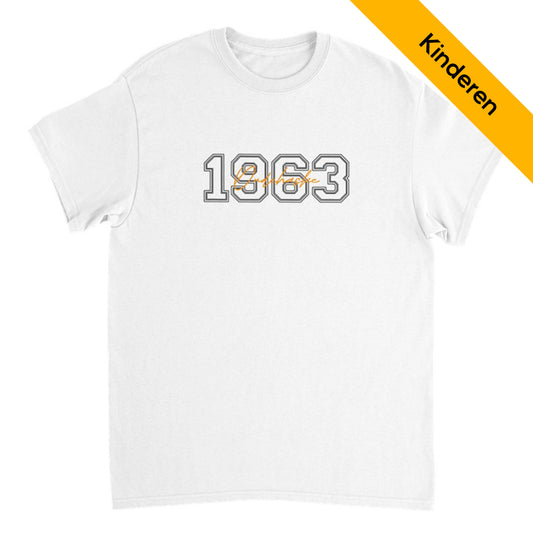 vv Oudehaske '1963' T-Shirt in Wit voor Kids
