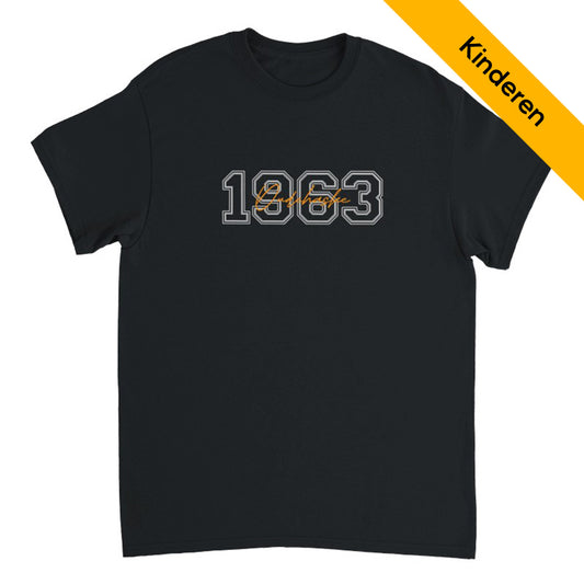 vv Oudehaske '1963' T-Shirt in Zwart voor Kids